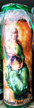 Load image into Gallery viewer, Archangel Ariel  Angel of Abundance Novena Candle
