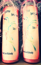 Load image into Gallery viewer, Chuparrosa/ Hummingbird Spirit of Love/ Honest Love Relationship Novena Spell Candle
