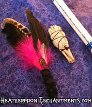 Load image into Gallery viewer, Smudging Feather Fan

